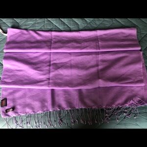 Purple pashmina bought in Saudi Arabia.